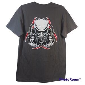 Diesel Life Men’s Gray Turbo Gas Mask Short Sleeve Tee